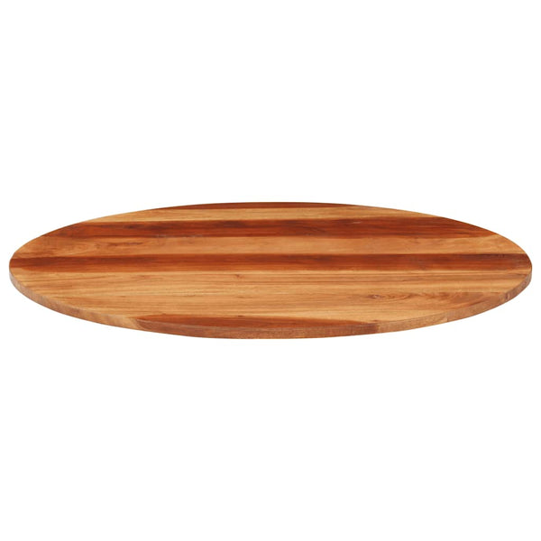 Tischplatte Massivholz Akazie Rund 15-16 mm 70 cm