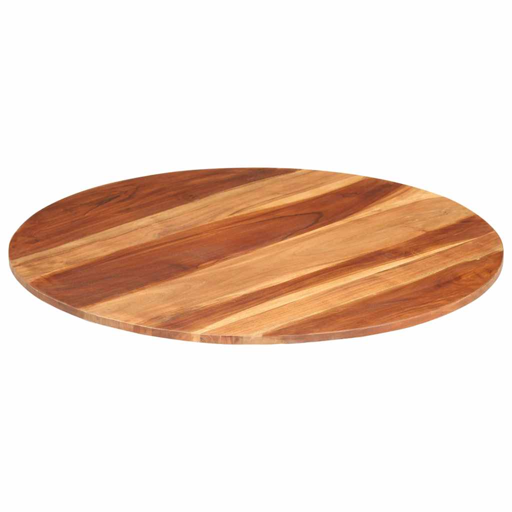 Tischplatte Massivholz Palisander Rund 15-16 mm 80 cm