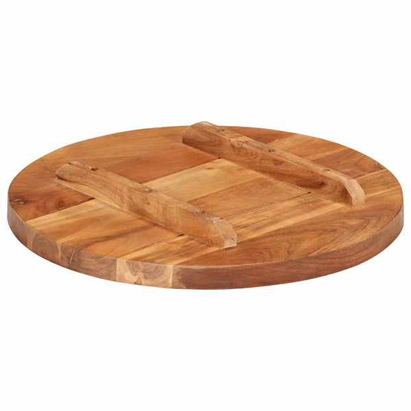 Tischplatte Massivholz Palisander Rund 25-27 mm 40 cm