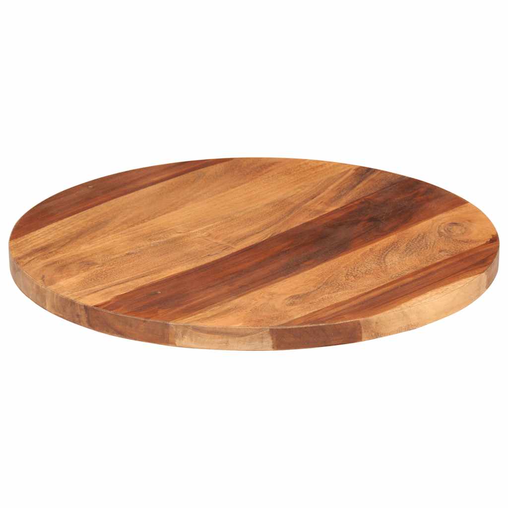Tischplatte Massivholz Akazie Rund 25-27 mm 50 cm