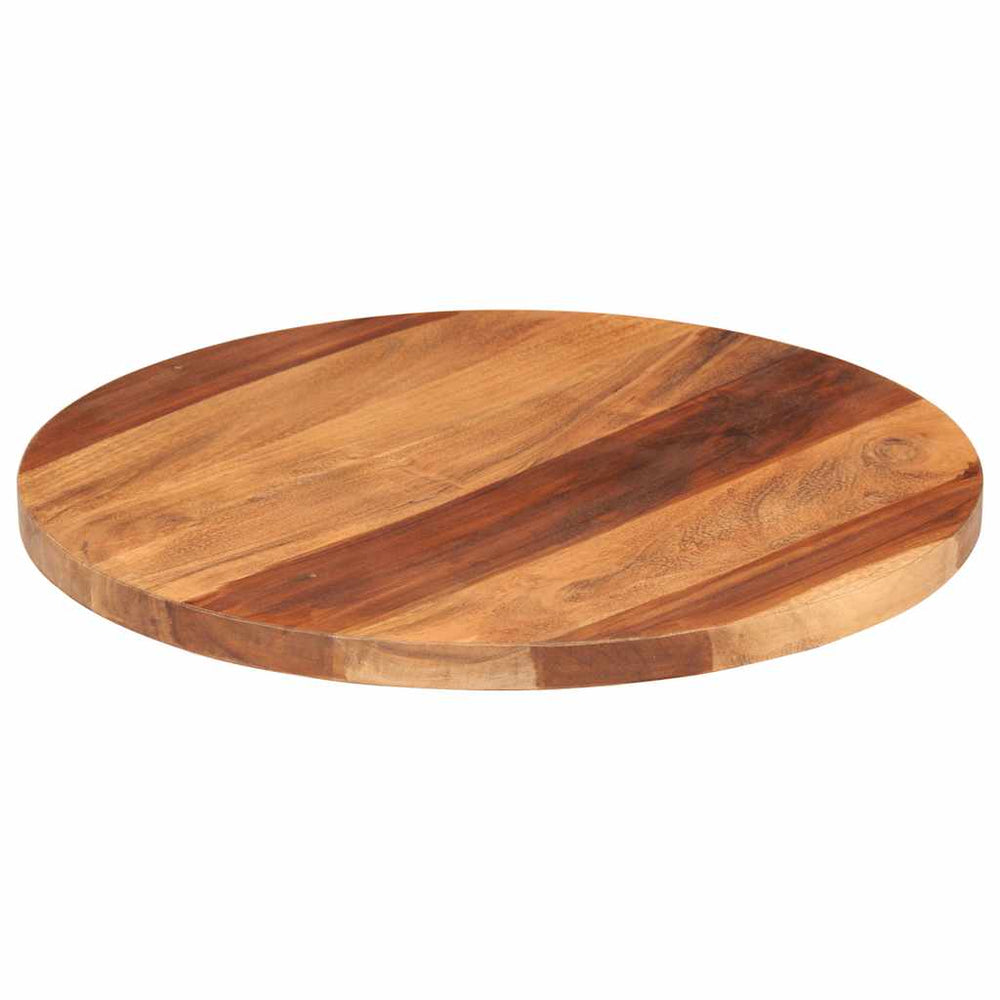 Tischplatte Massivholz Akazie Rund 25-27 mm 50 cm