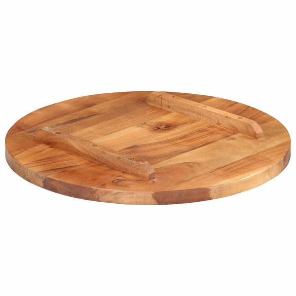 Tischplatte Massivholz Akazie Rund 25-27 mm 50 cm