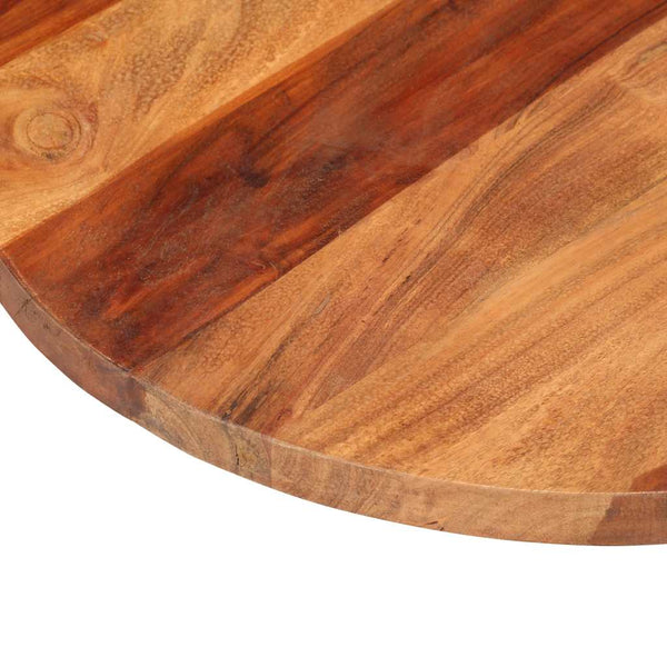 Tischplatte Massivholz Akazie Rund 25-27 mm 50 cm