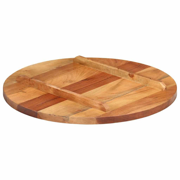 Tischplatte Massivholz Palisander Rund 25-27 mm 60 cm