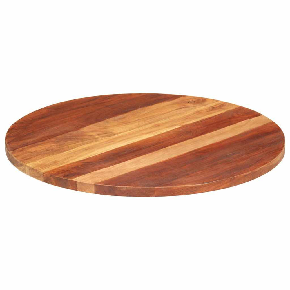 Tischplatte Massivholz Akazie Rund 25-27 mm 70 cm