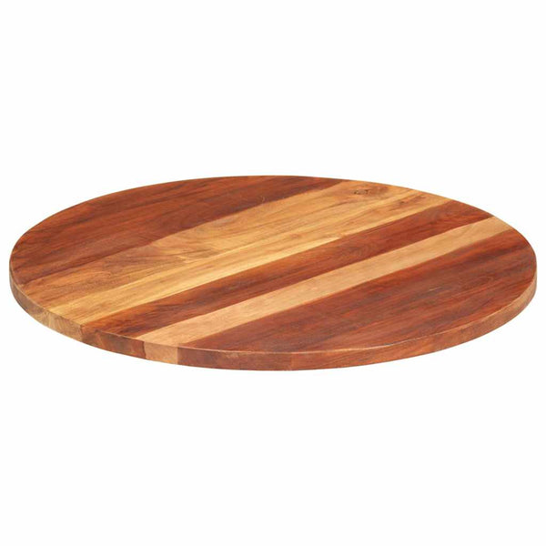 Tischplatte Massivholz Akazie Rund 25-27 mm 70 cm