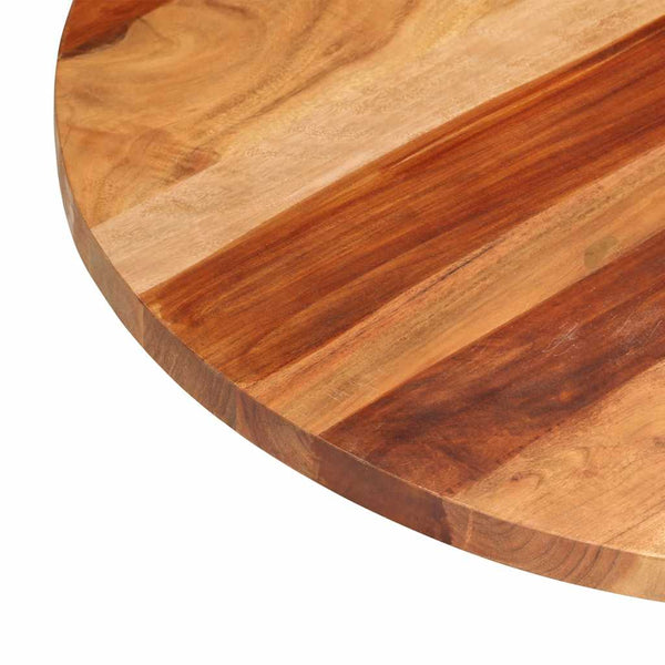Tischplatte Massivholz Akazie Rund 25-27 mm 70 cm