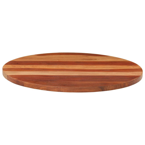 Tischplatte Massivholz Akazie Rund 25-27 mm 70 cm