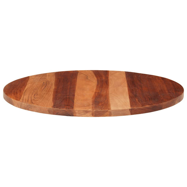Tischplatte Massivholz Akazie Rund 25-27 mm 70 cm