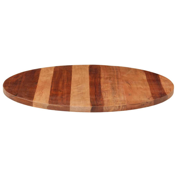 Tischplatte Massivholz Akazie Rund 25-27 mm 80 cm