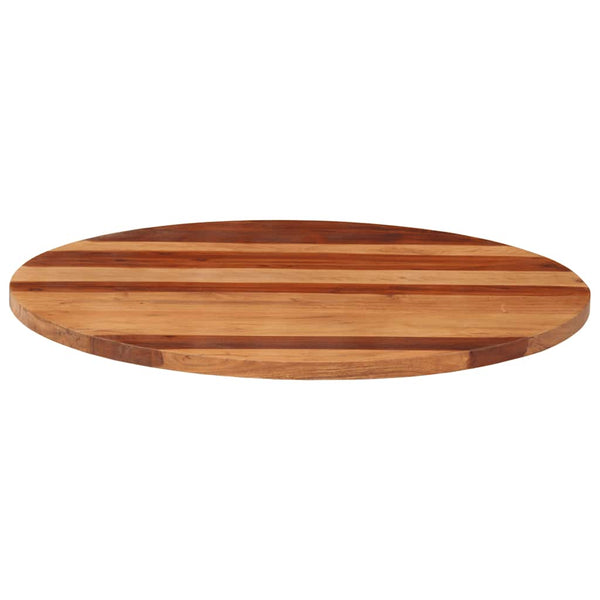 Tischplatte Massivholz Akazie Rund 25-27 mm 80 cm