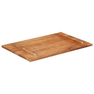 Tischplatte Massivholz Palisander 25-27 mm 60×90 cm