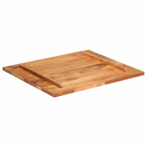 Tischplatte Massivholz Akazie 25-27 mm 70x80 cm