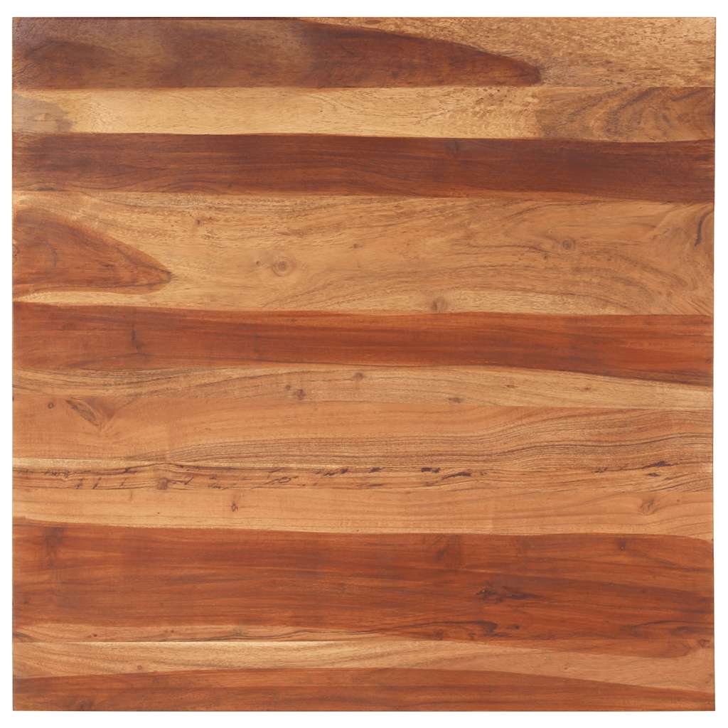 Tischplatte Massivholz Palisander 25-27 mm 80×80 cm