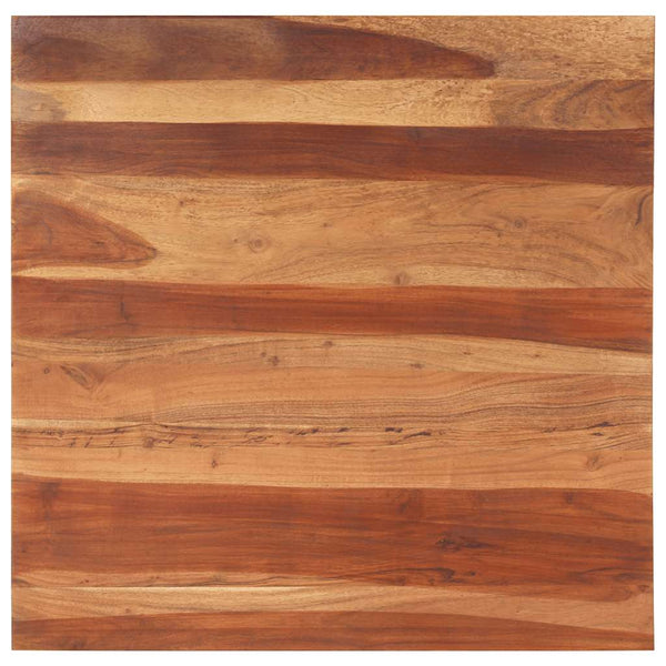 Tischplatte Massivholz Palisander 25-27 mm 80×80 cm