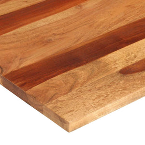 Tischplatte Massivholz Palisander 25-27 mm 80×80 cm