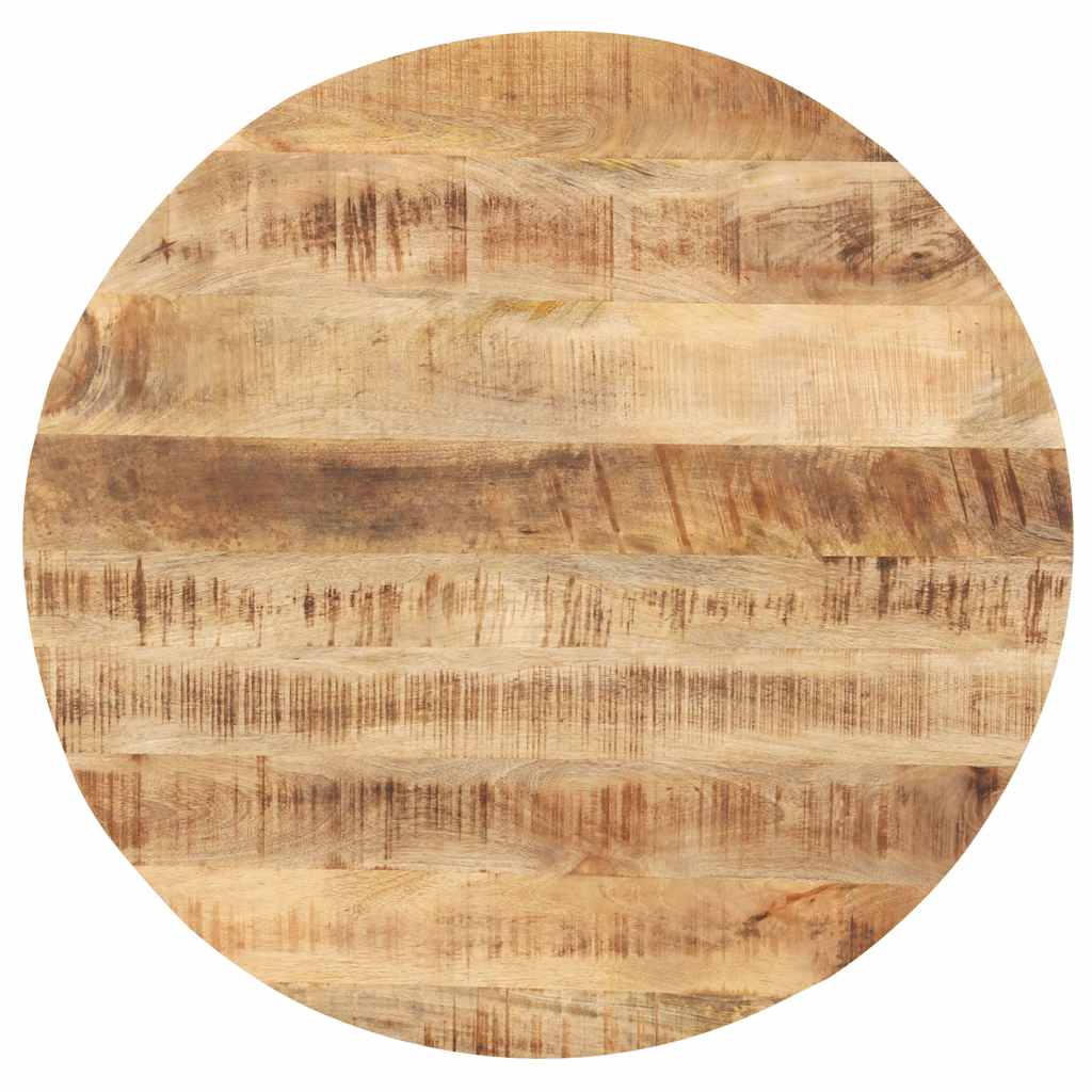 Tischplatte Massivholz Mango Rund 25-27 mm 70 cm