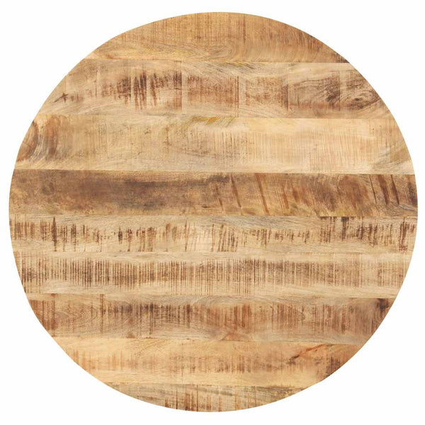 Tischplatte Massivholz Mango Rund 25-27 mm 70 cm