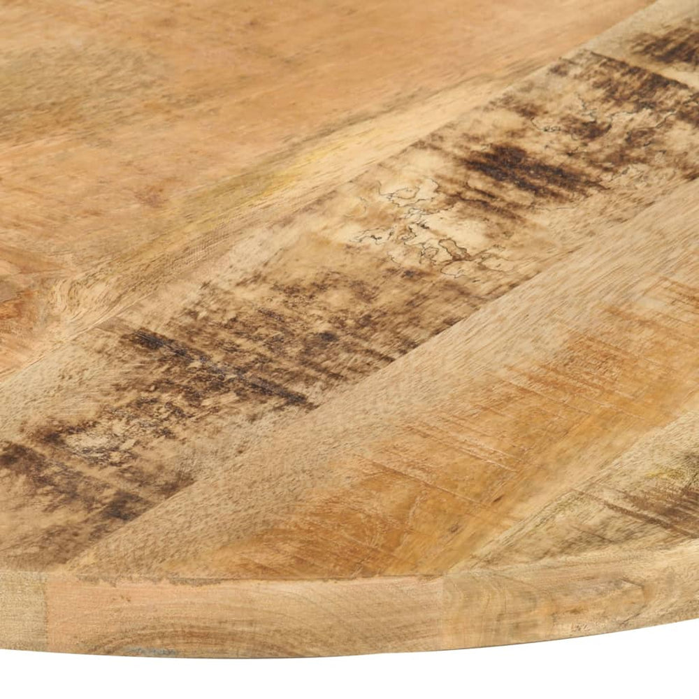 Tischplatte Massivholz Mango Rund 25-27 mm 80 cm