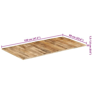Tischplatte Massivholz Mango 15-16 mm 120x60 cm