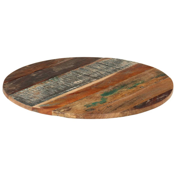 Tischplatte Rund 60 cm 15-16 mm Altholz Massiv