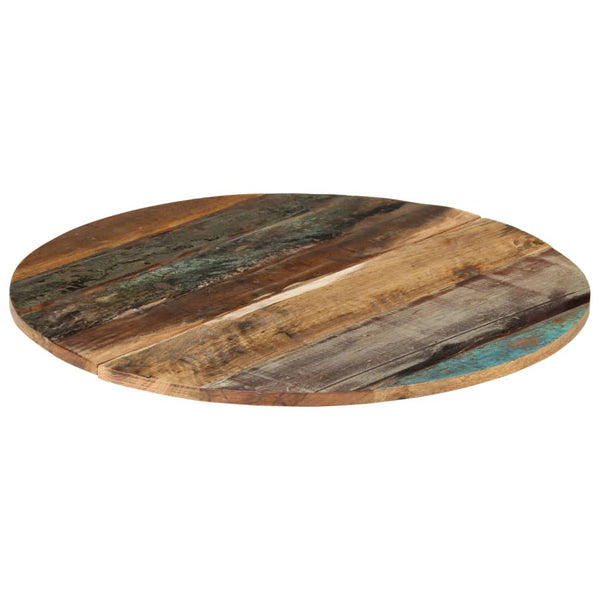 Tischplatte Rund 70 cm 15-16 mm Altholz Massiv