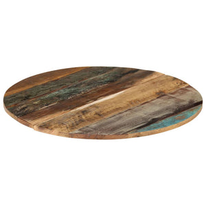 Tischplatte Rund 70 cm 15-16 mm Altholz Massiv
