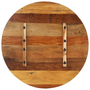 Tischplatte Rund 80 cm 15-16 mm Altholz Massiv