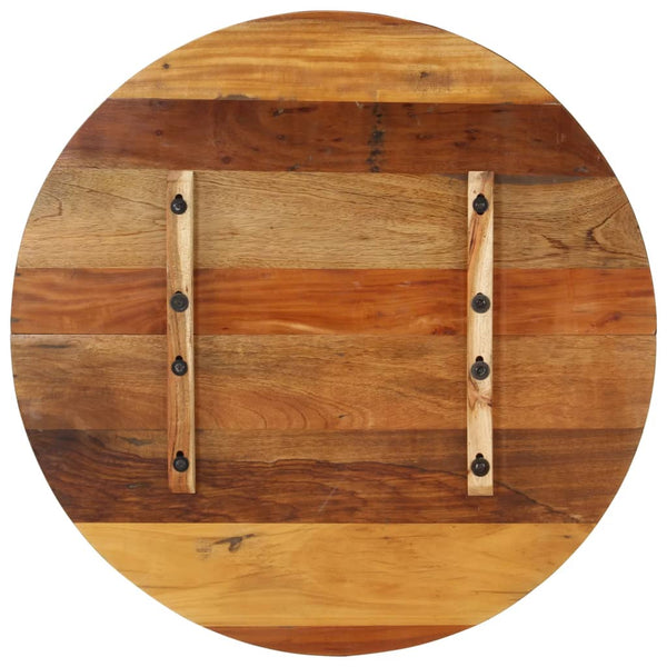 Tischplatte Rund 80 cm 15-16 mm Altholz Massiv