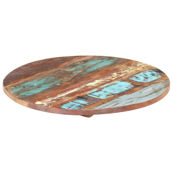 Tischplatte Rund 50 cm 25-27 mm Altholz Massiv