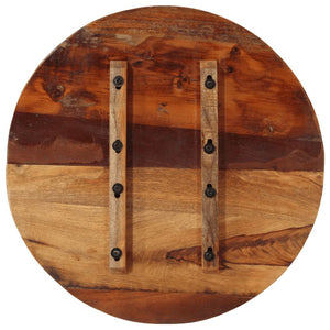 Tischplatte Rund 60 cm 25-27 mm Altholz Massiv