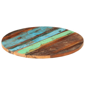 Tischplatte Rund 60 cm 25-27 mm Altholz Massiv