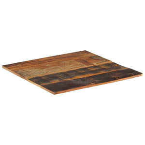 Tischplatte Quadratisch 70x70 cm 15-16 mm Altholz Massiv