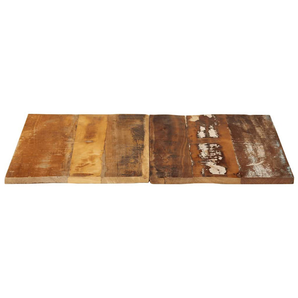 Tischplatte Quadratisch 70x70 cm 15-16 mm Altholz Massiv
