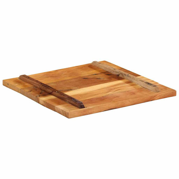 Tischplatte Quadratisch 60x60 cm 25-27 mm Altholz Massiv