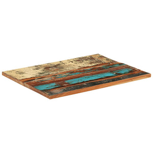 Tischplatte Rechteckig 60x80 cm 25-27 mm Altholz Massiv