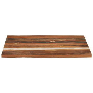 Tischplatte Quadratisch 70x70 cm 25-27 mm Altholz Massiv