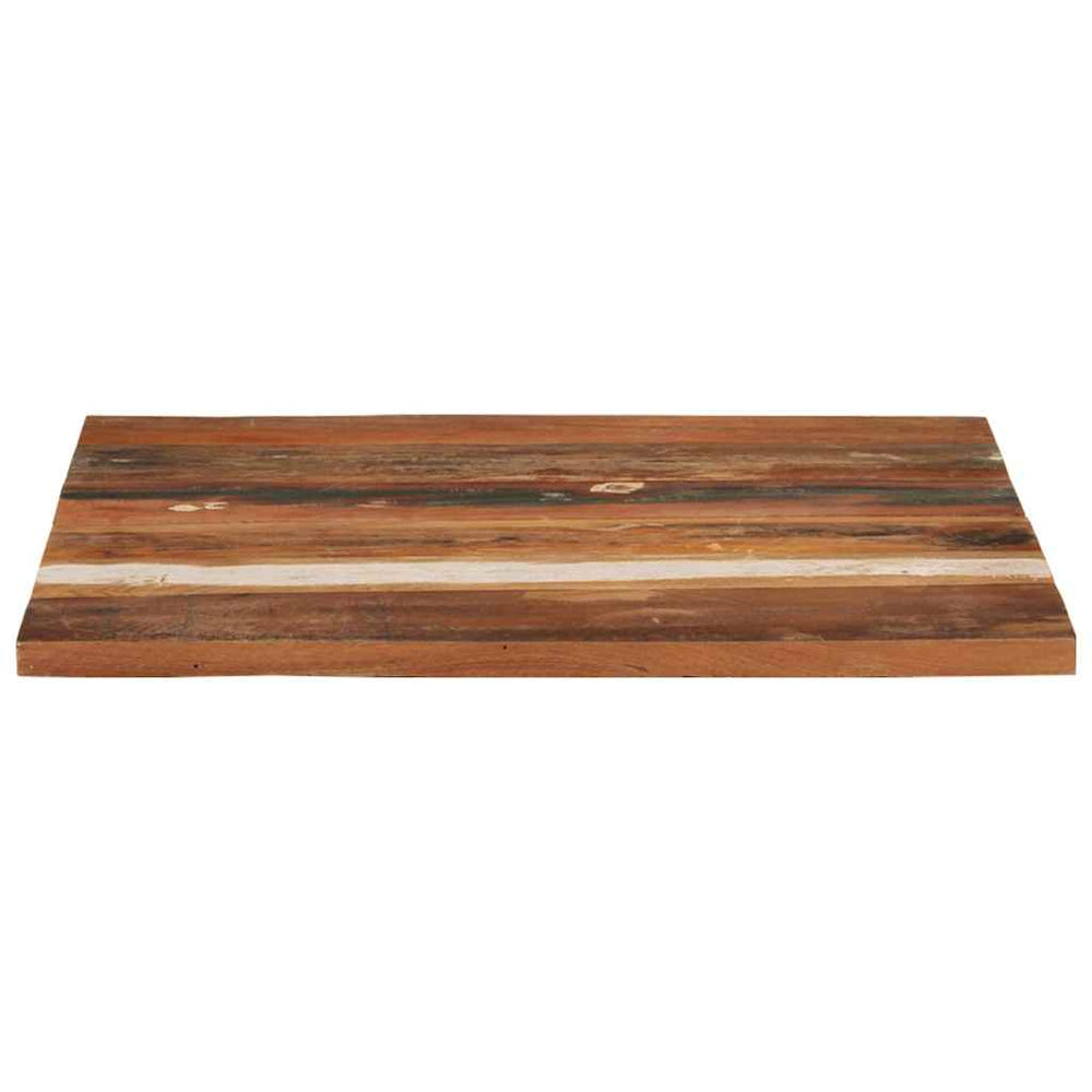Tischplatte Quadratisch 70x70 cm 25-27 mm Altholz Massiv