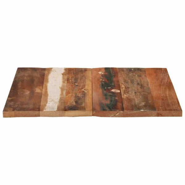 Tischplatte Quadratisch 70x70 cm 25-27 mm Altholz Massiv