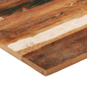 Tischplatte Quadratisch 70x70 cm 25-27 mm Altholz Massiv