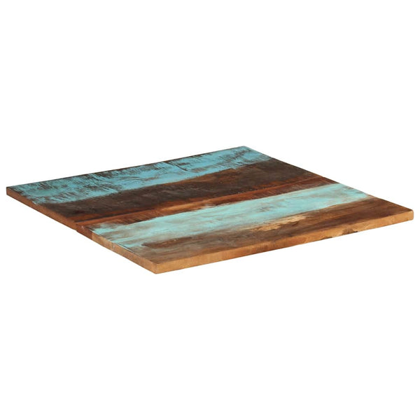 Tischplatte Quadratisch 80x80 cm 25-27 mm Altholz Massiv