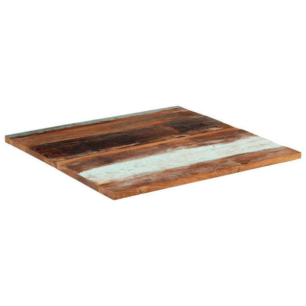 Tischplatte Quadratisch 80x80 cm 25-27 mm Altholz Massiv