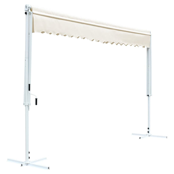 Freistehende Markise 600x300 cm Creme