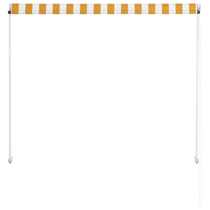 Einziehbare Markise 100×150 cm Gelb und Weiß