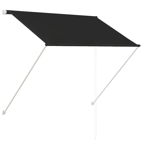 Einziehbare Markise 100×150 cm Anthrazit