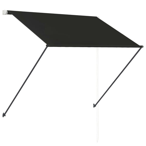 Einziehbare Markise mit LED 100×150 cm Anthrazit