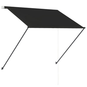 Einziehbare Markise mit LED 200×150 cm Anthrazit