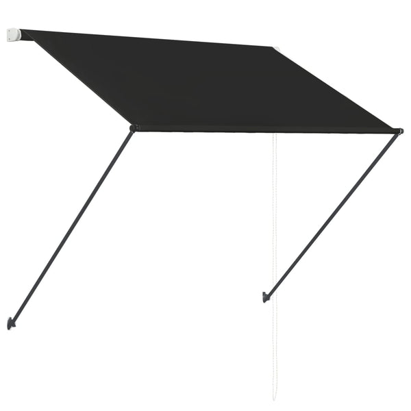 Einziehbare Markise mit LED 200×150 cm Anthrazit