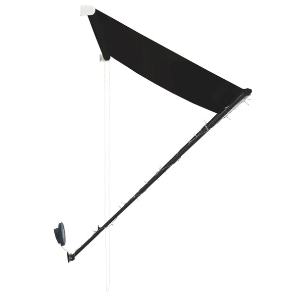 Einziehbare Markise mit LED 200×150 cm Anthrazit