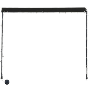 Einziehbare Markise mit LED 300×150 cm Anthrazit